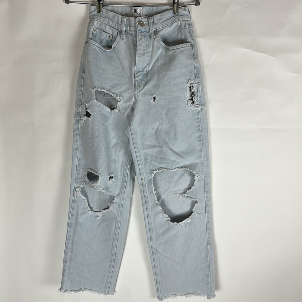 BDG Urban Outfitters High Rise Baggy Light Blue Jeans Size 25